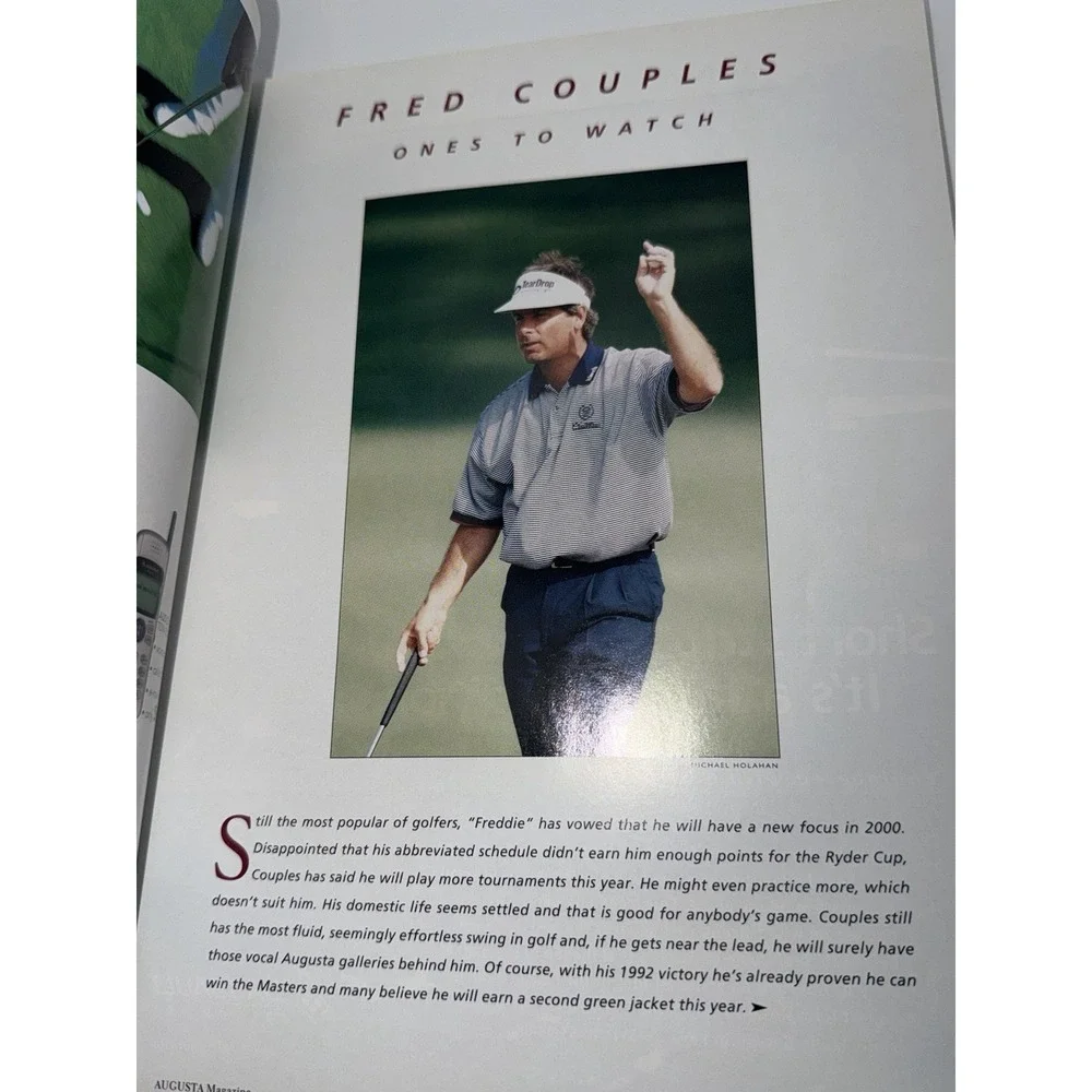 Masters 2000 Tournament Guide Augusta‎ Magazine Tiger Woods Era